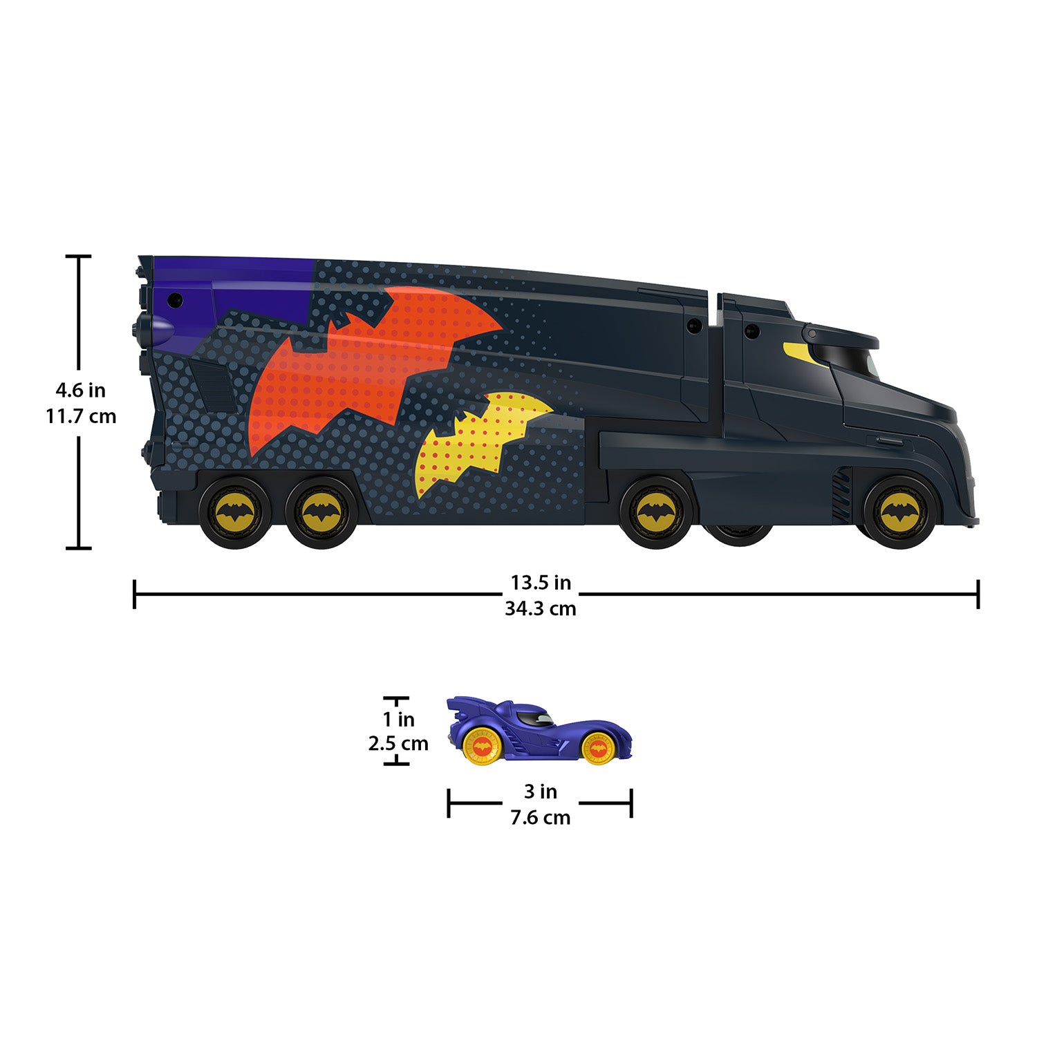 FISHER PRICE - Batwheels Bat-Autotreno con Bam Batmobile